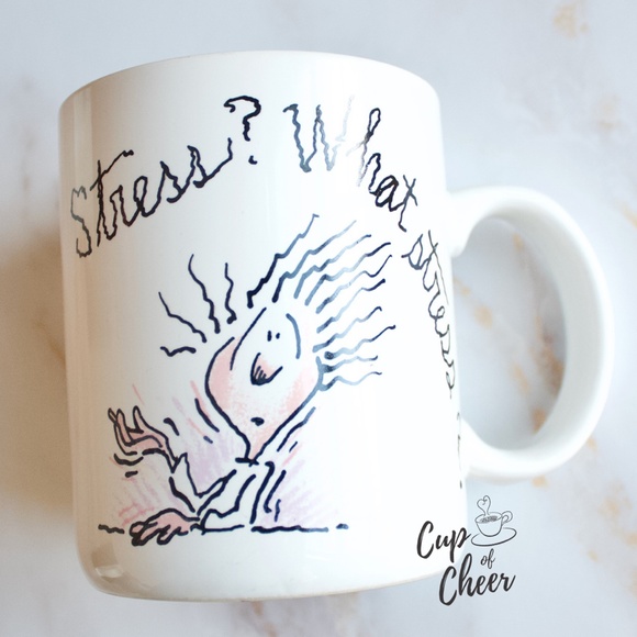 2/$30 'Stress? What Stress?' Mug ☕️ - Picture 1 of 3